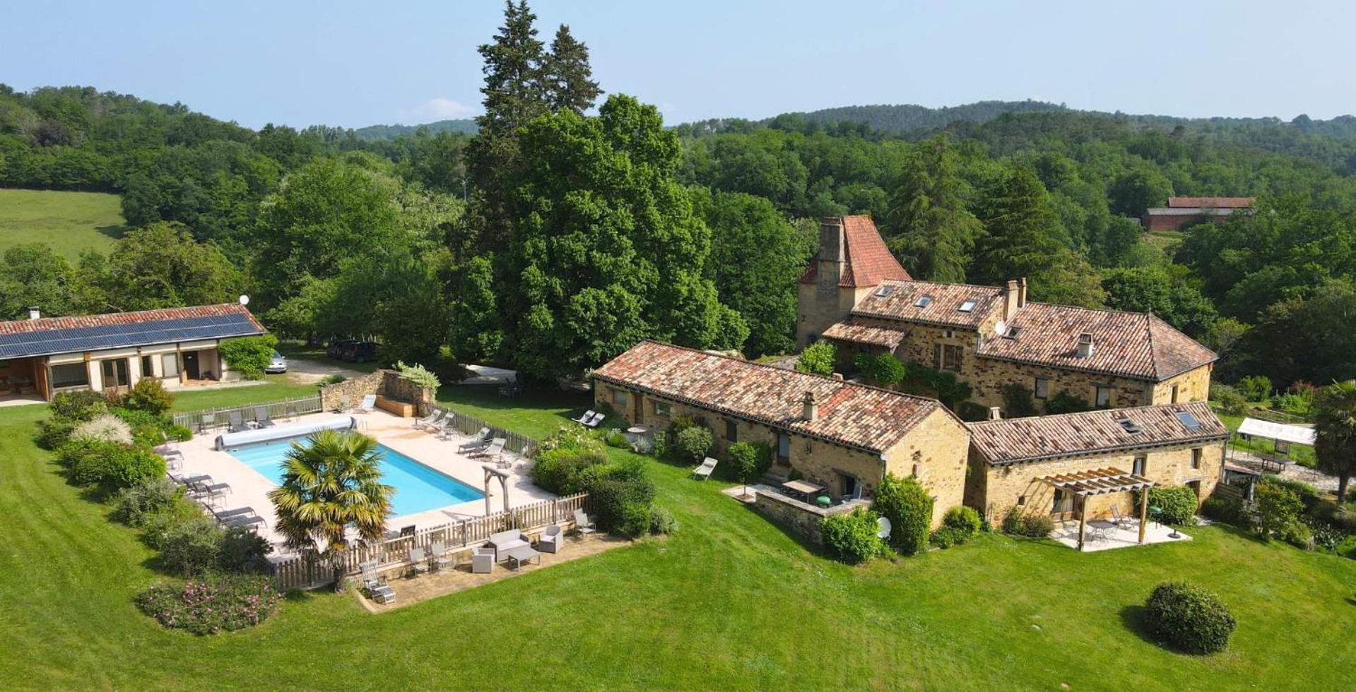 Domaine De Cournet Haut, A 17Th Century Property Set On A Calm, Idyllic Domain With Pool, Tennis, Bikes And More Les Vauries Luaran gambar